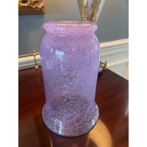 Vintage Beranek/Skrydlovice Glassworkds Bubble Style Large Vase Hand Blown - Picture 7 of 9
